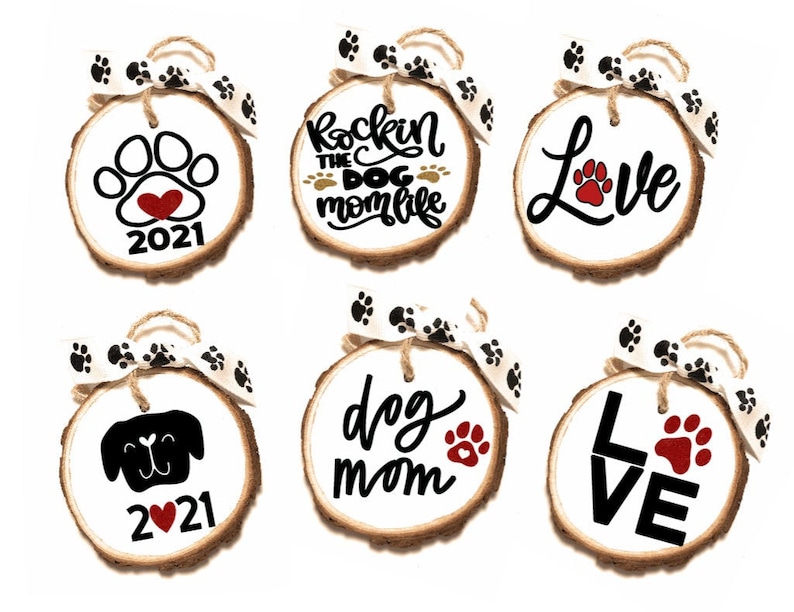 Dog Ornament Christmas Dog Ornament 6 Styles Available image 1