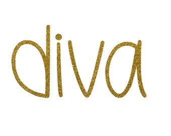 Girl Iron On Decal, Diva Decal, Iron On Transfer, DIY Girl Tshirt, Heat Transfer, Iron On Decals for Shirts, Diva Girl, Hat Decal, Iron ons