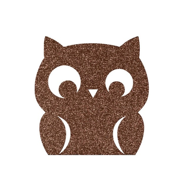 Owl Iron On Decal, Creepy Critter, Animal Transfer, DIY Iron-On, Baby Tote, Clothing Accessories, Fall Applique, Owl Decor, Patch, Transfer