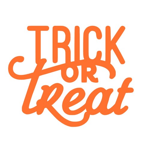 Trick or Treat Iron on Decal Diy Halloween T Shirt Diy Fall Etsy