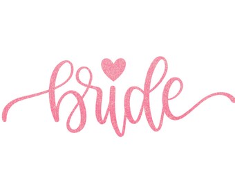 Bride Iron on Decal, DIY Wedding Day Shirts, Iron On Transfer, Wedding Iron On Decals, Bride Decal, Bride Shirt, Iron-On Transfer, New Bride