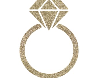 Diamond Ring Iron On Transfer, Wedding Ring Iron On, Engagement Proposal Idea, Wedding Iron On Decal, Iron On Decal, DIY Tshirt, Ring Decal