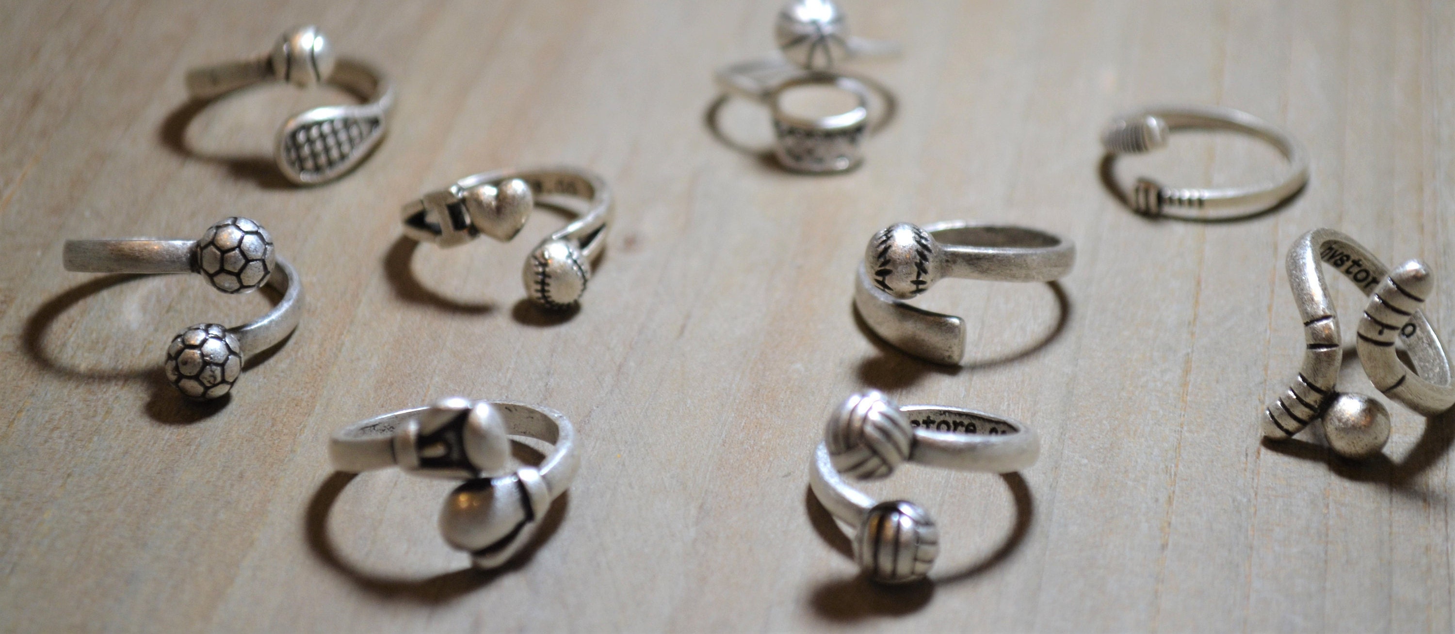 Ice Skater Ring / Silver Adjustable Band / Fits Most Ring Etsy