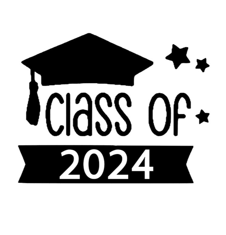 Class of 2024 Decal Graduation Iron on Decal Graduation Etsy