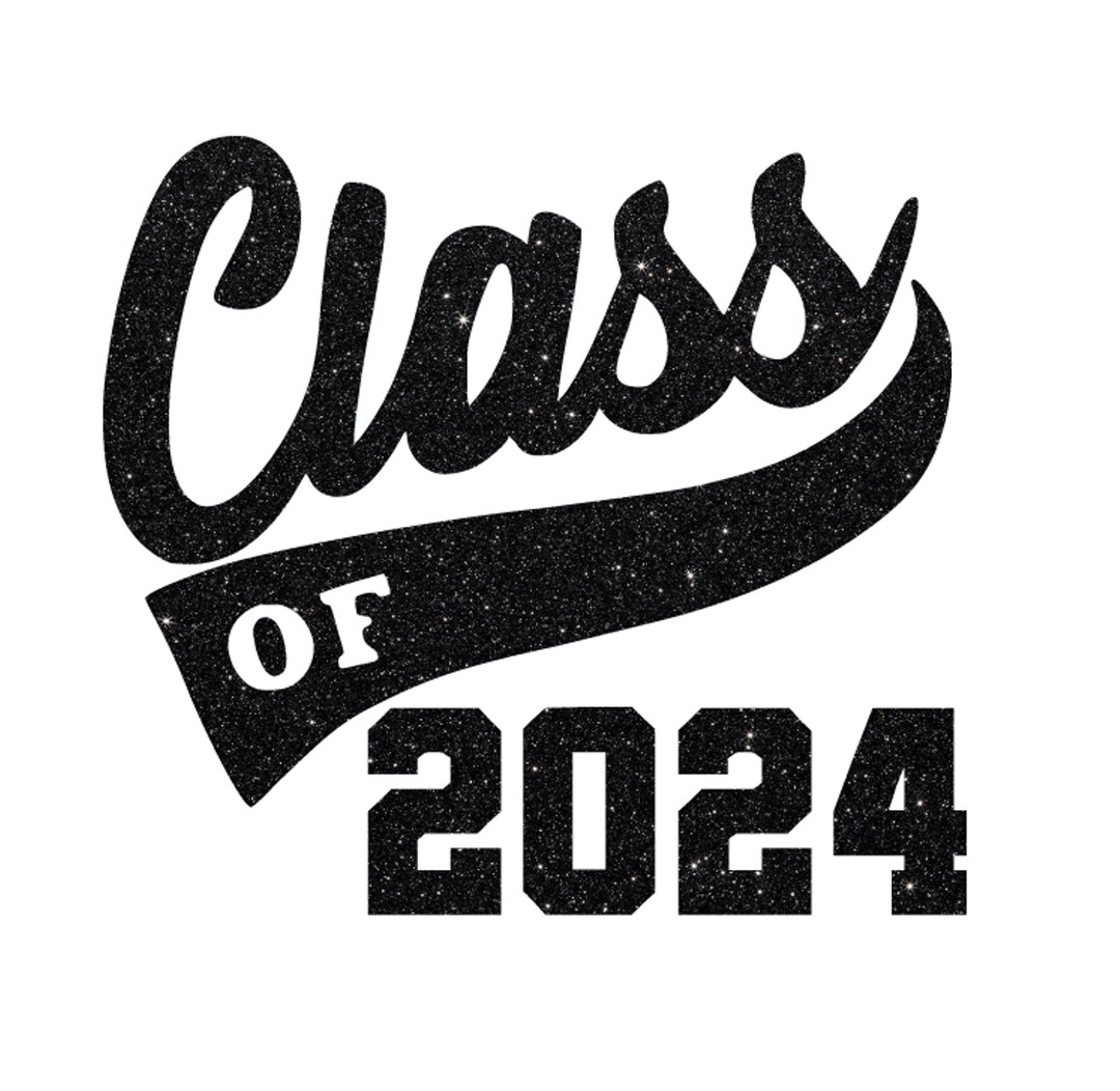 Class of 2024 Iron on Decal, Graduation Tshirt Patch, Iron on