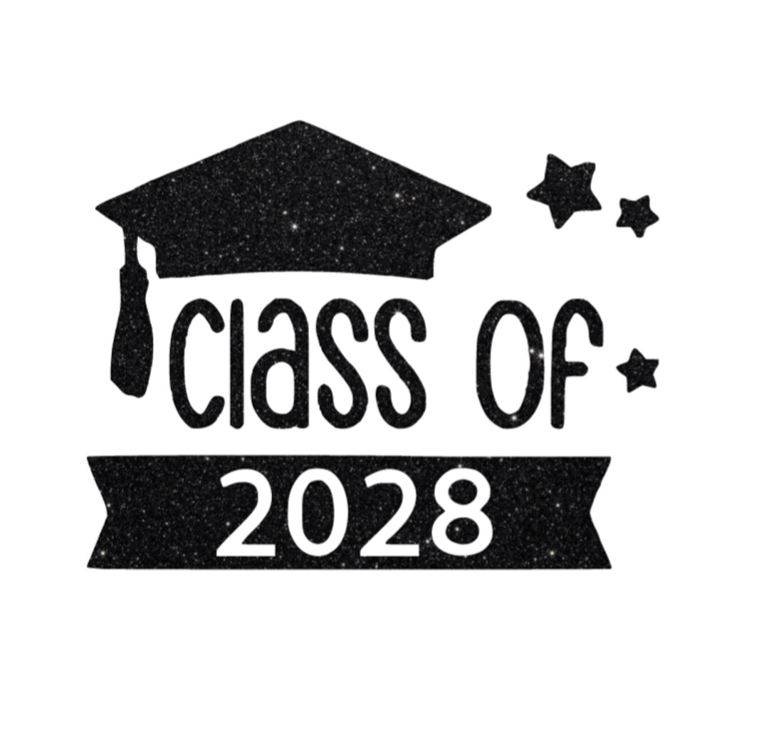 Class of 2028 Decal Graduation Iron on Decal Graduation - Etsy