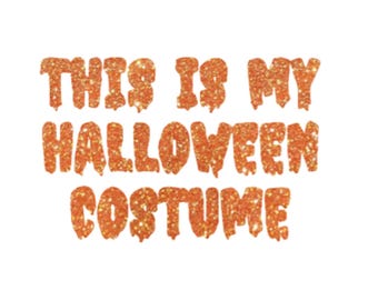 Funny Halloween Costume Iron On Decal: DIY Shirt Transfer