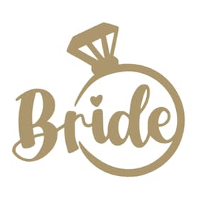 Bride Ring Iron On Decal, Bridal Tshirt Patch, Wedding Bachelorette Party Shirt Graphic, DIY Craft, Pick Size Color, Iron-On Most Items, HTV