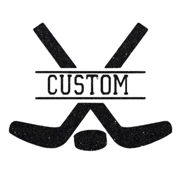 Personalized Hockey Iron on Decal, Custom Hockey Tshirt Applique Transfer, Hockey Gift, Gift for Sports Fans, HTV Graphic Ready To Press