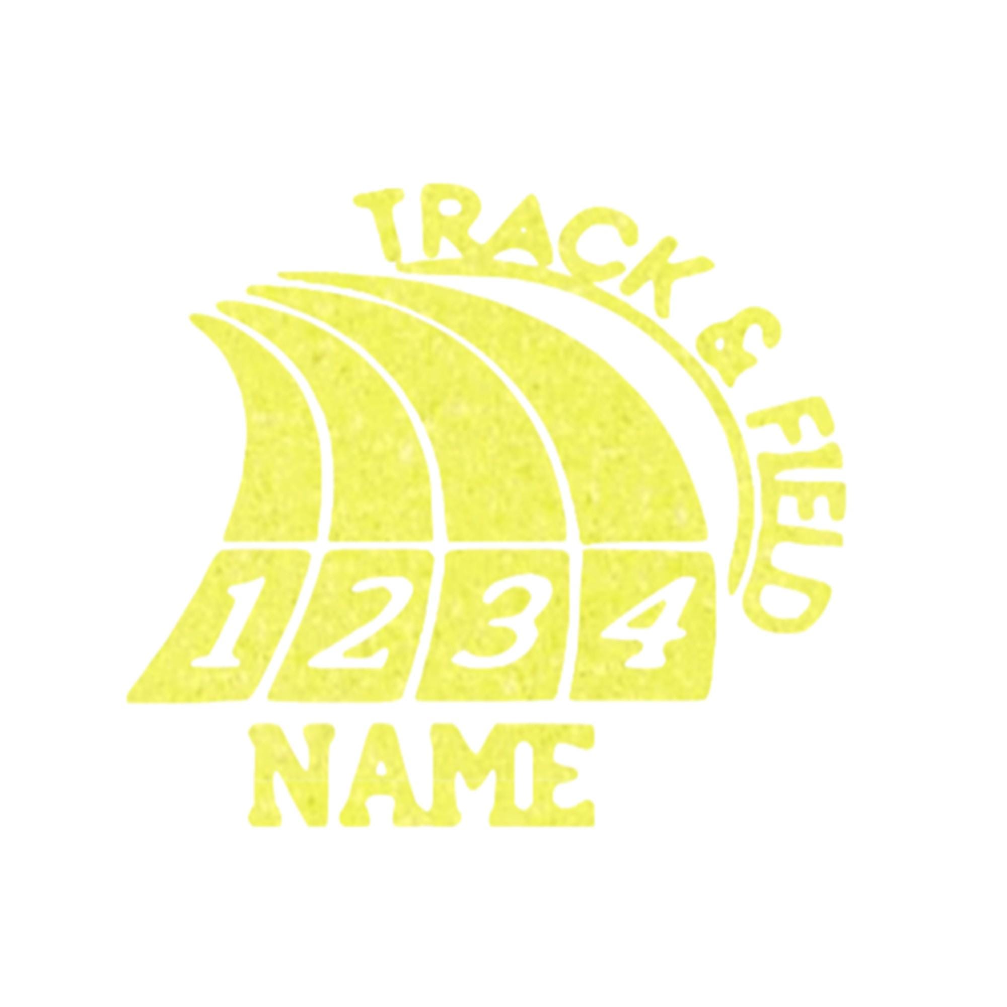 Personalized Track and Field Iron on Decal: Custom Name Transfer - Etsy