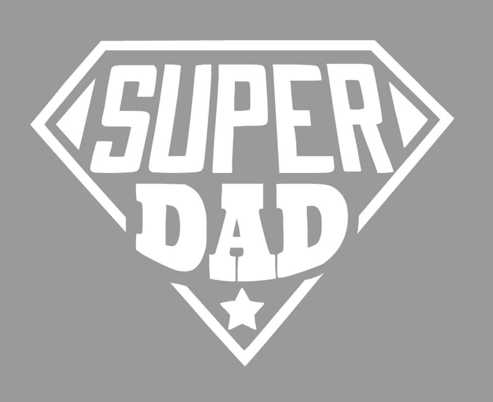Super Dad Iron on Decal Dad Gift From Kids Heat Transfer Etsy