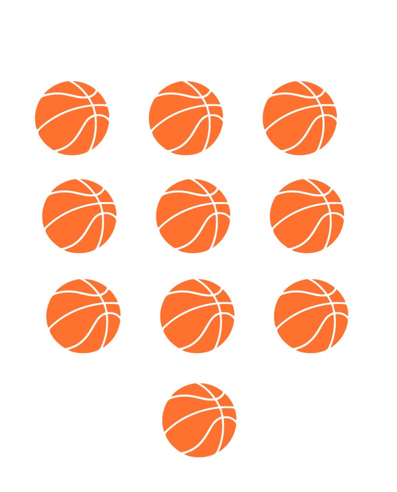 Basketball Iron On Decals Basketball DIY Sports Iron On Basketball Gifts for Boys and Girls 10 Basketball Decals Team Gifts