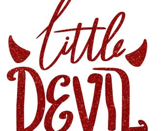 Little Devil Iron On Decal: DIY Halloween Craft
