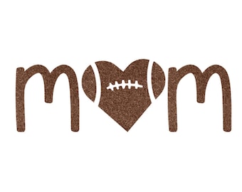 Mom Football Iron On Decal, Football Shirt Decal, Iron On Football Transfer, Football Iron Ons, Sports Patch, Football Mom Gifts,