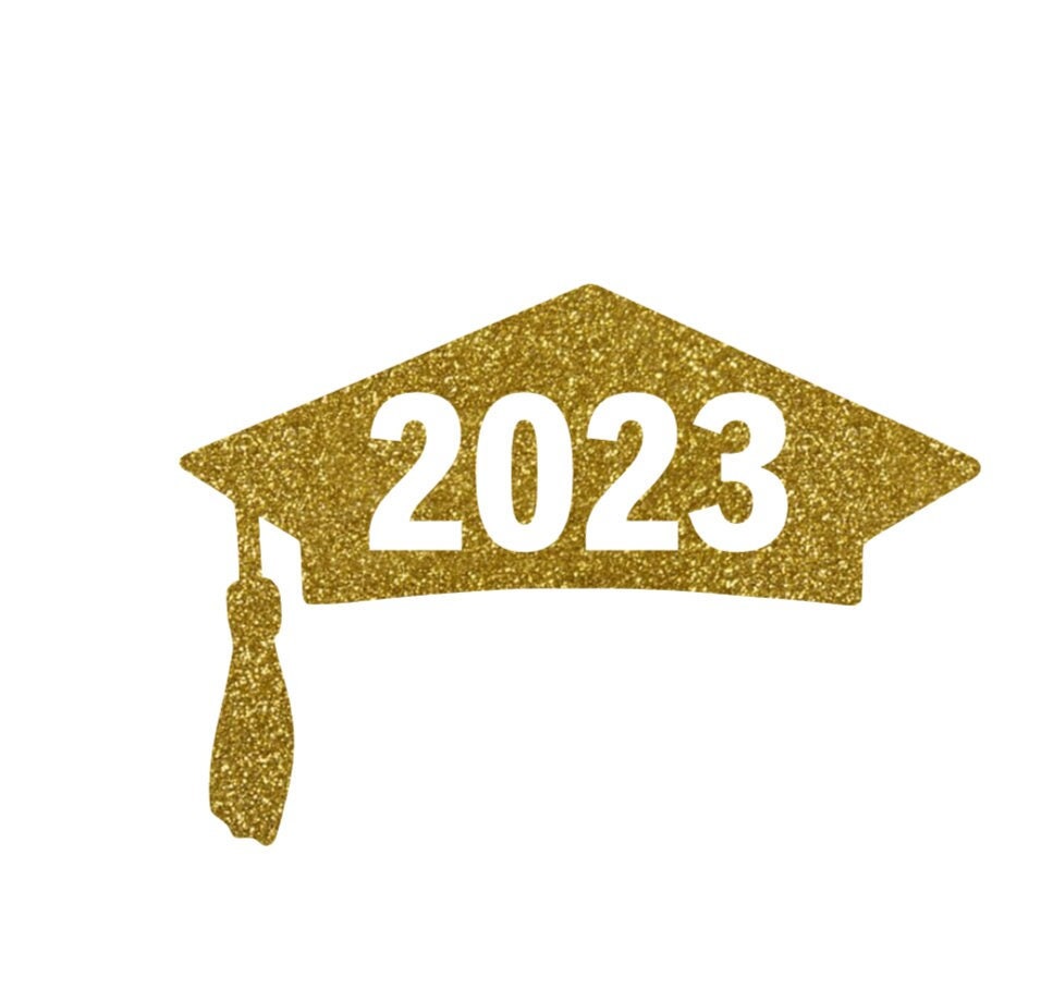 2023 Graduation Cap Iron On Decal, Class Of 2023, Graduation Tshirt ...