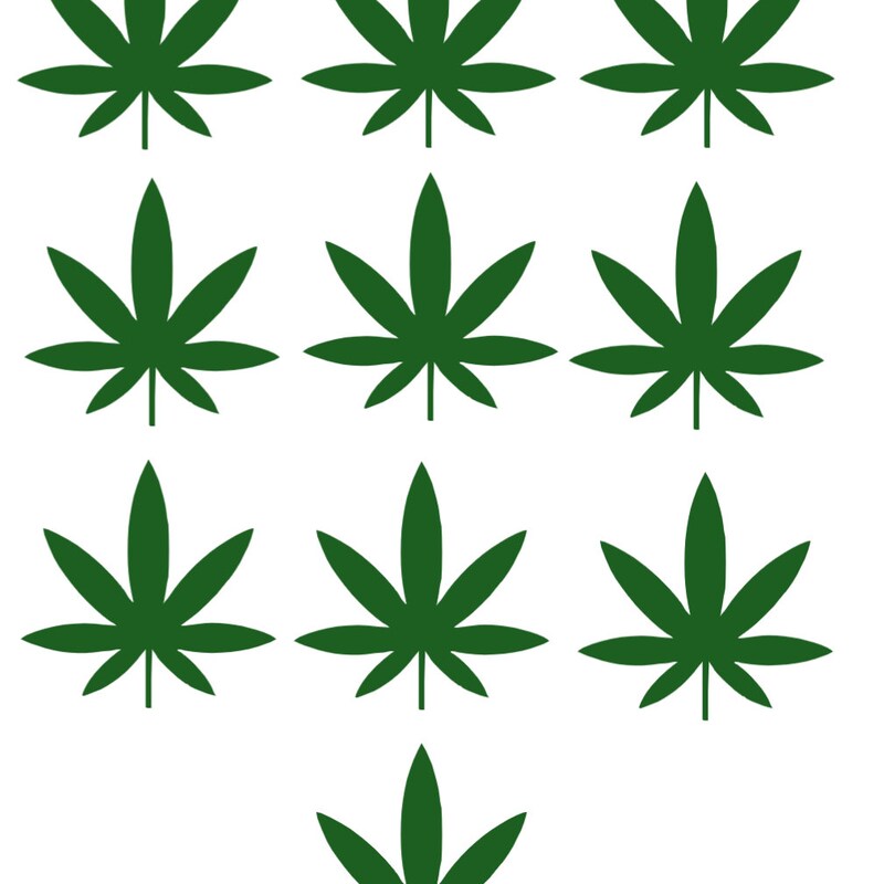 Pot Leaf Decals - Etsy