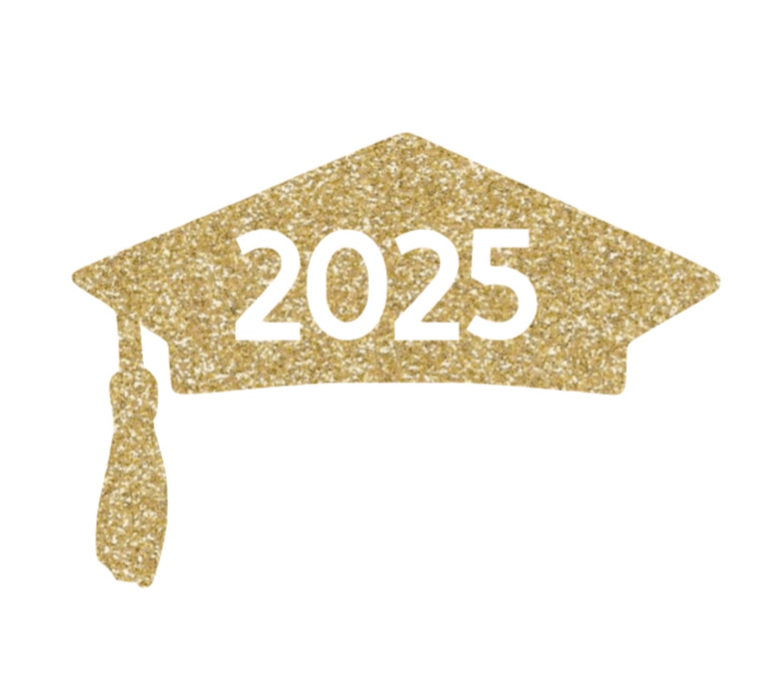 2025 Graduation Cap Iron on Decal, Class of 2025, Graduation Tshirt Patch, DIY Graduation, HTV