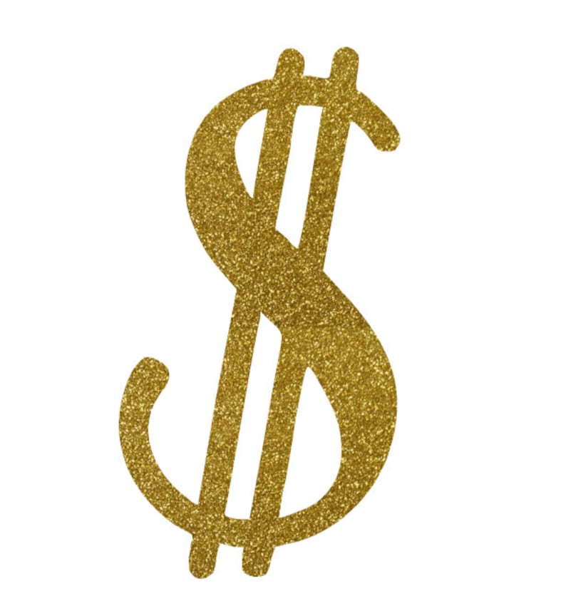 Dollar Sign Iron On Decal Money Symbol Decal TShirt Decal Etsy