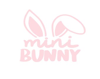 Mini Bunny Iron On Transfer Heat Transfer Vinyl Small Easter Shirt Decal DIY
