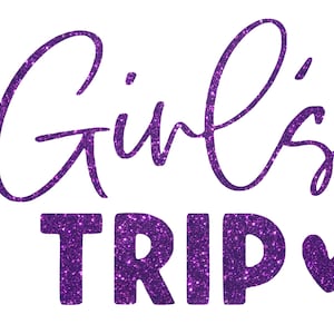 Girls Trip Iron On Decal, Matching Friends Tshirt Transfer, Best Friend Patch, Vinyl Applique, DIY Craft, Pick Size Color, BFF Iron-On