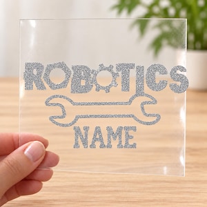 Personalized Robotics Team Iron On Transfer, Custom Vinyl Decal