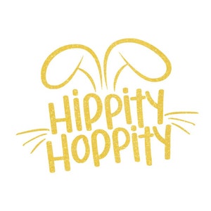Hippity Hoppity Easter Iron On Decal, Funny Bunny Tshirt Transfer, Easter Bunny Shirt Decal, DIY Easter Crafts, Iron On Patch, Easter Shirt