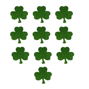 Shamrock Iron On Decals: St Patricks Day DIY Crafts (10 Mini)