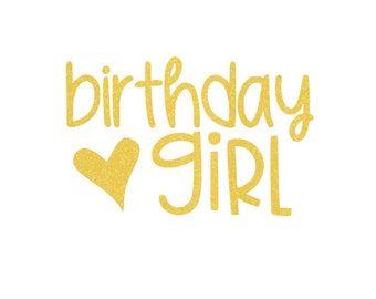 Birthday Girl Iron On Decal, Birthday Iron On Transfer, DIY Birthday Gift, Birthday Tshirt Decal, Birthday Party Shirt, Iron On Label
