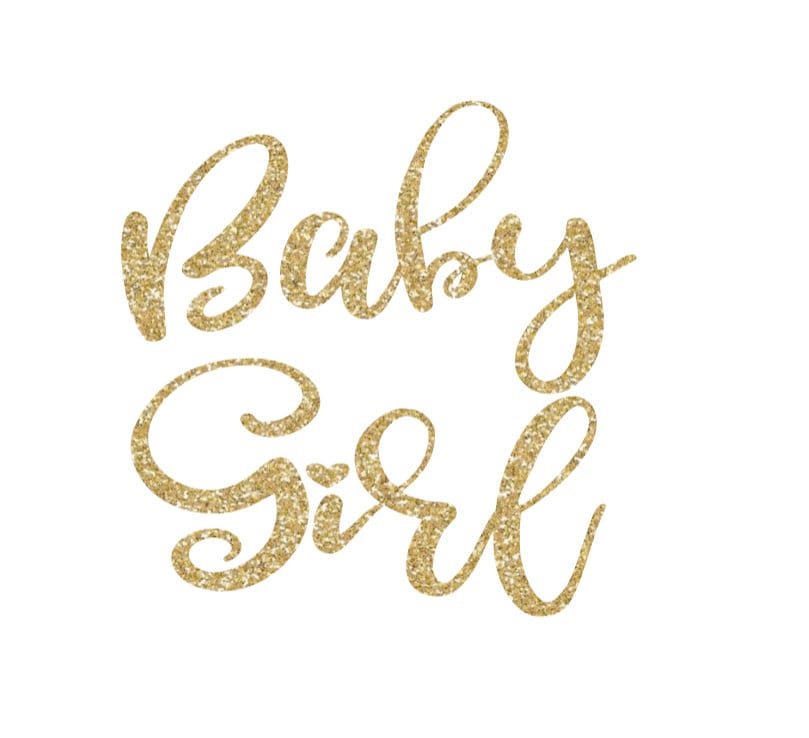 Baby Girl Iron On Decal, Girl Decal, Iron On Transfer, DIY Baby, Vinyl