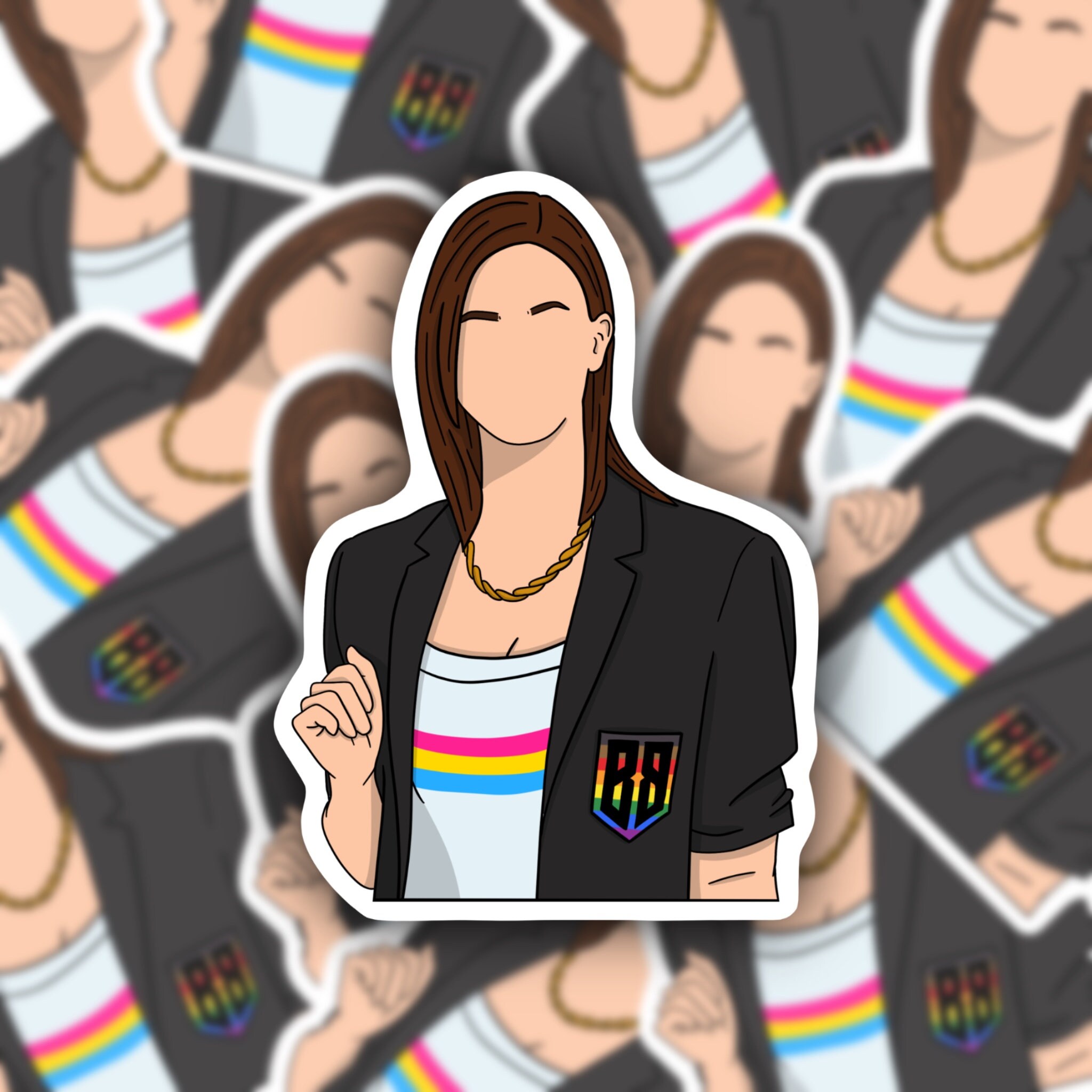 Mercedes Gardner BBD Rainbow Sticker Wynonna Earp Dani - Etsy