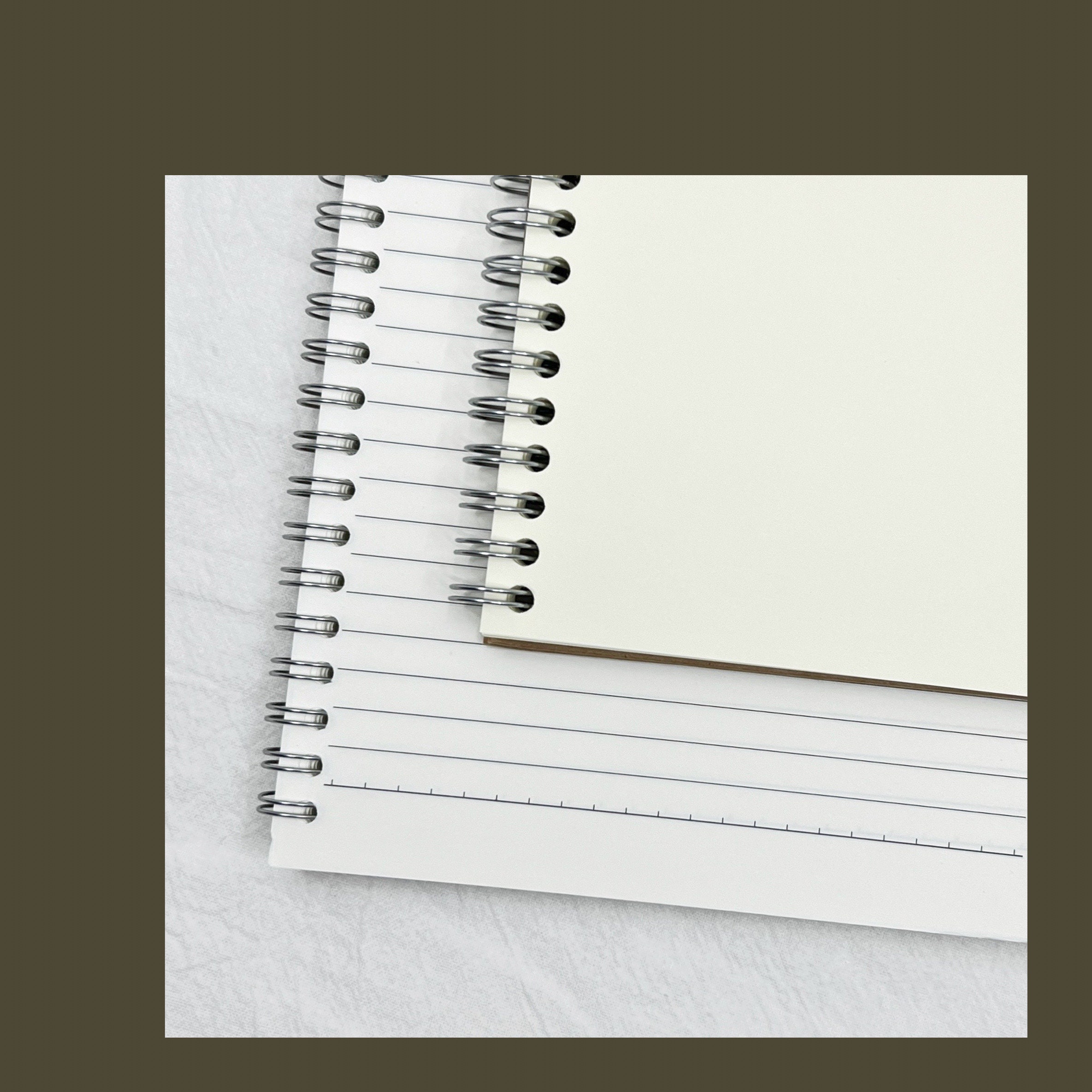 A5 Kraft Spiral Notebook Thick Paper Ruled Hard Cover Etsy