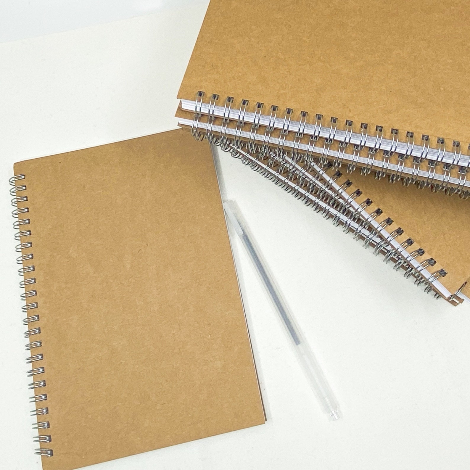 A5 Kraft Cover Spiral Bound Notebook MUJI Style 5.8 x 8.3 Etsy