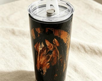 Funny Horse Tumbler – 20oz Stainless Steel Travel Mug with Sarcastic Quote | Year of the Horse Gift | Durable Insulated Cup for Horse Lovers