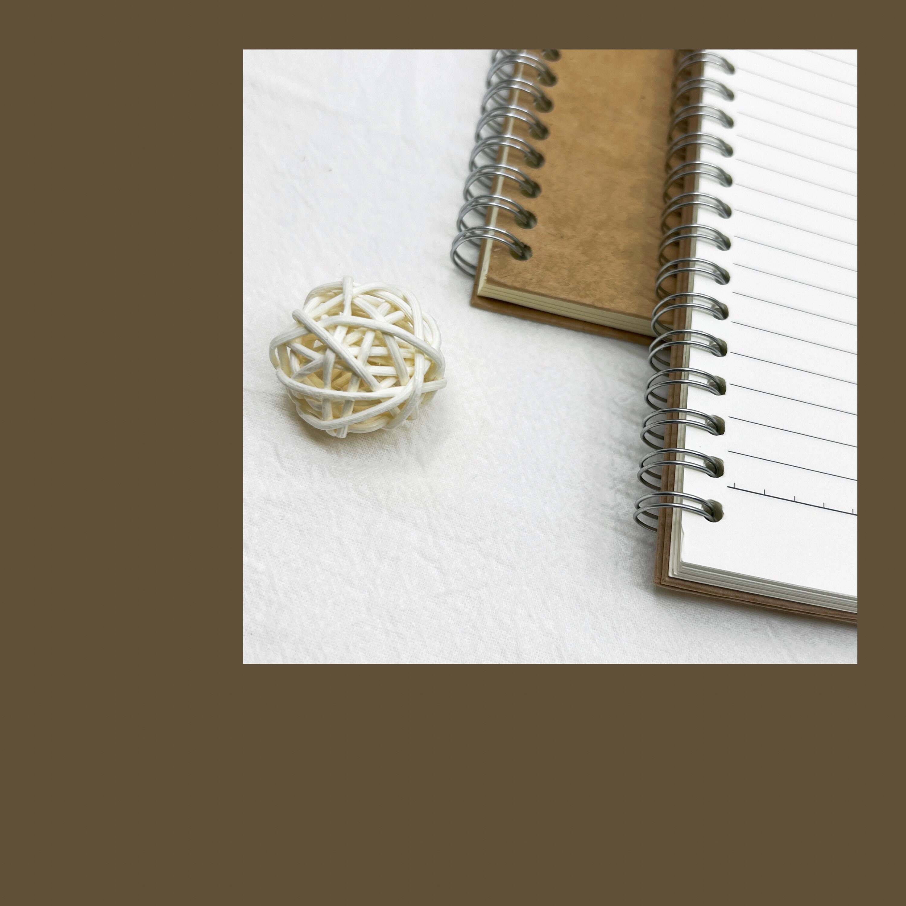 A5 Kraft Spiral Notebook Thick Paper Ruled Hard Cover Etsy