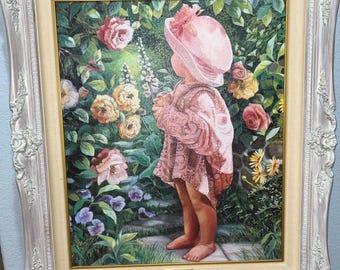 1995 Limited Edition Lithograph By Susan Rios “Rosie”. Signed And Numbered.