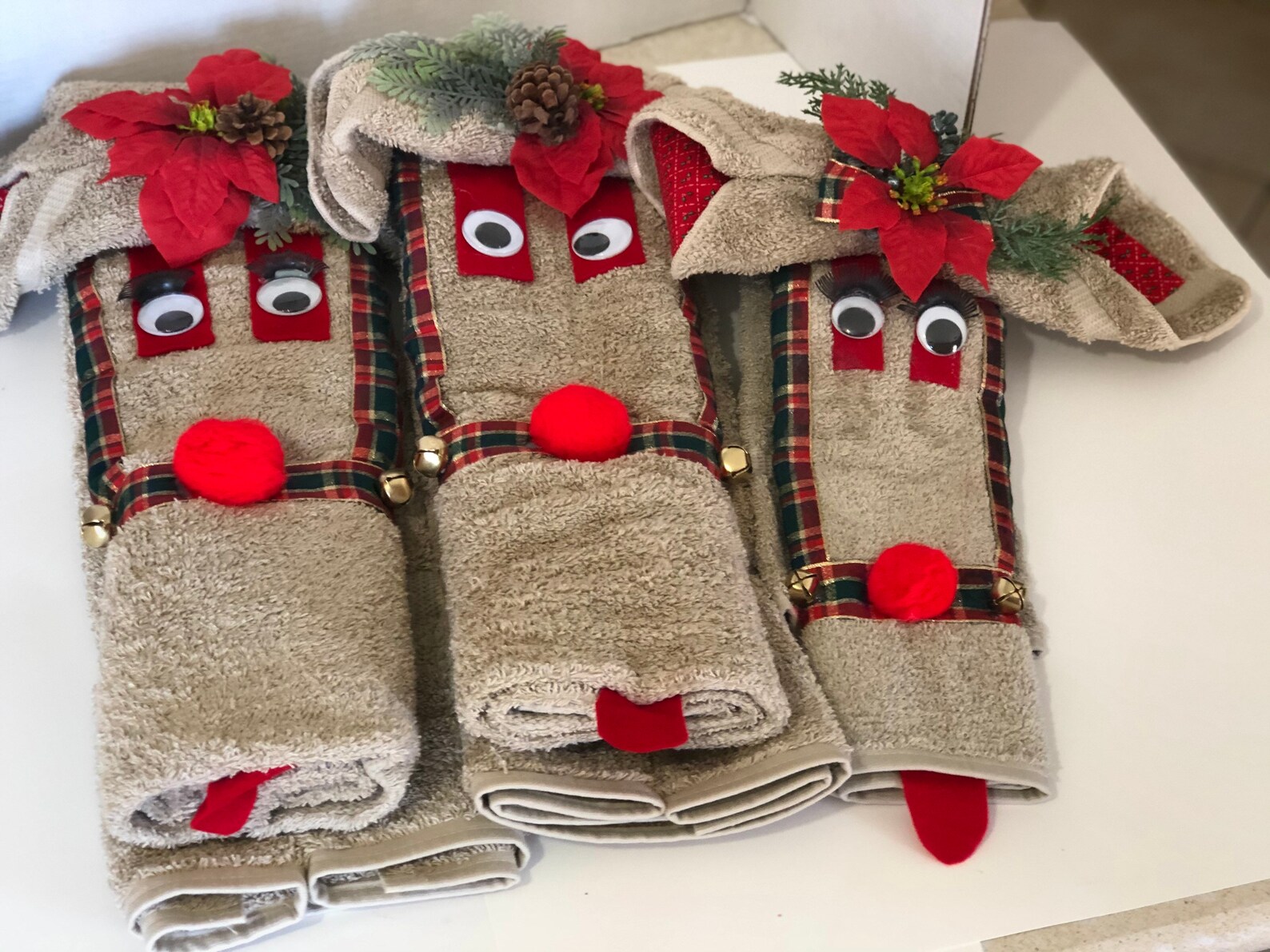 Reindeer Bath Towels includes 6 towels Etsy