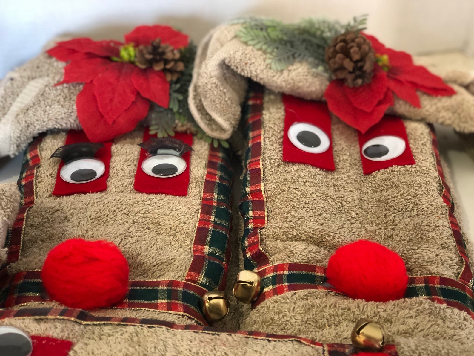 Reindeer Bath Towels includes 6 towels Etsy