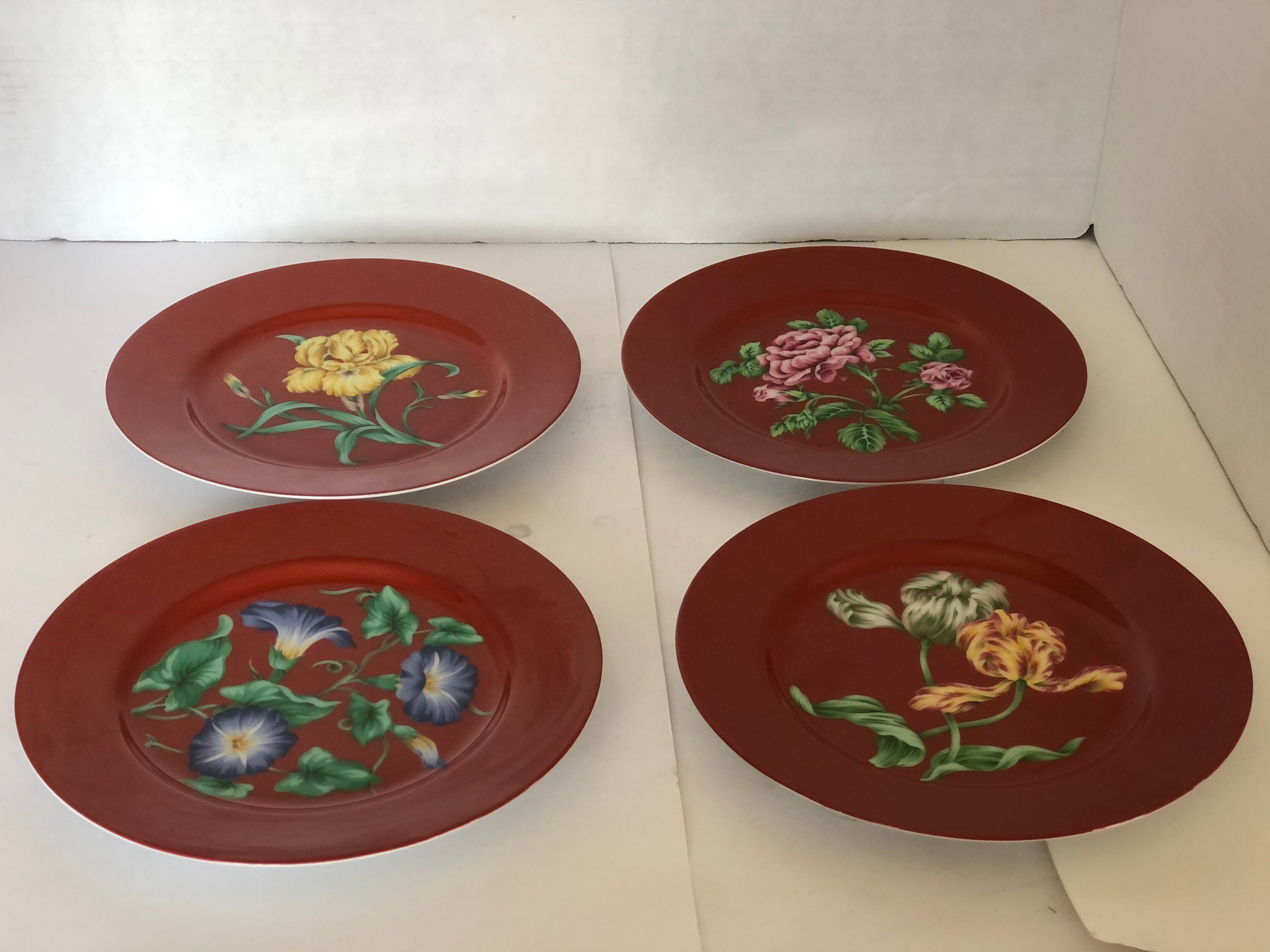 Tiffany & Co 4Piece China Dessert Plate Set RARE Etsy