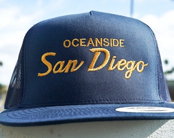 Oceanside San Diego, California de los 90, Cali, SoCal, Daygo, Vintage, Gorra snapback bordada