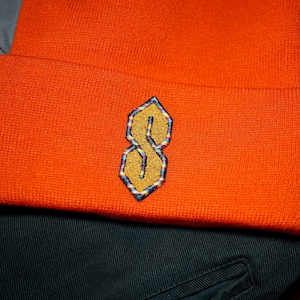 Super &quot;S&quot; Old School Drawing 80&#39;s-90&#39;s Vintage Embroidered Beanie