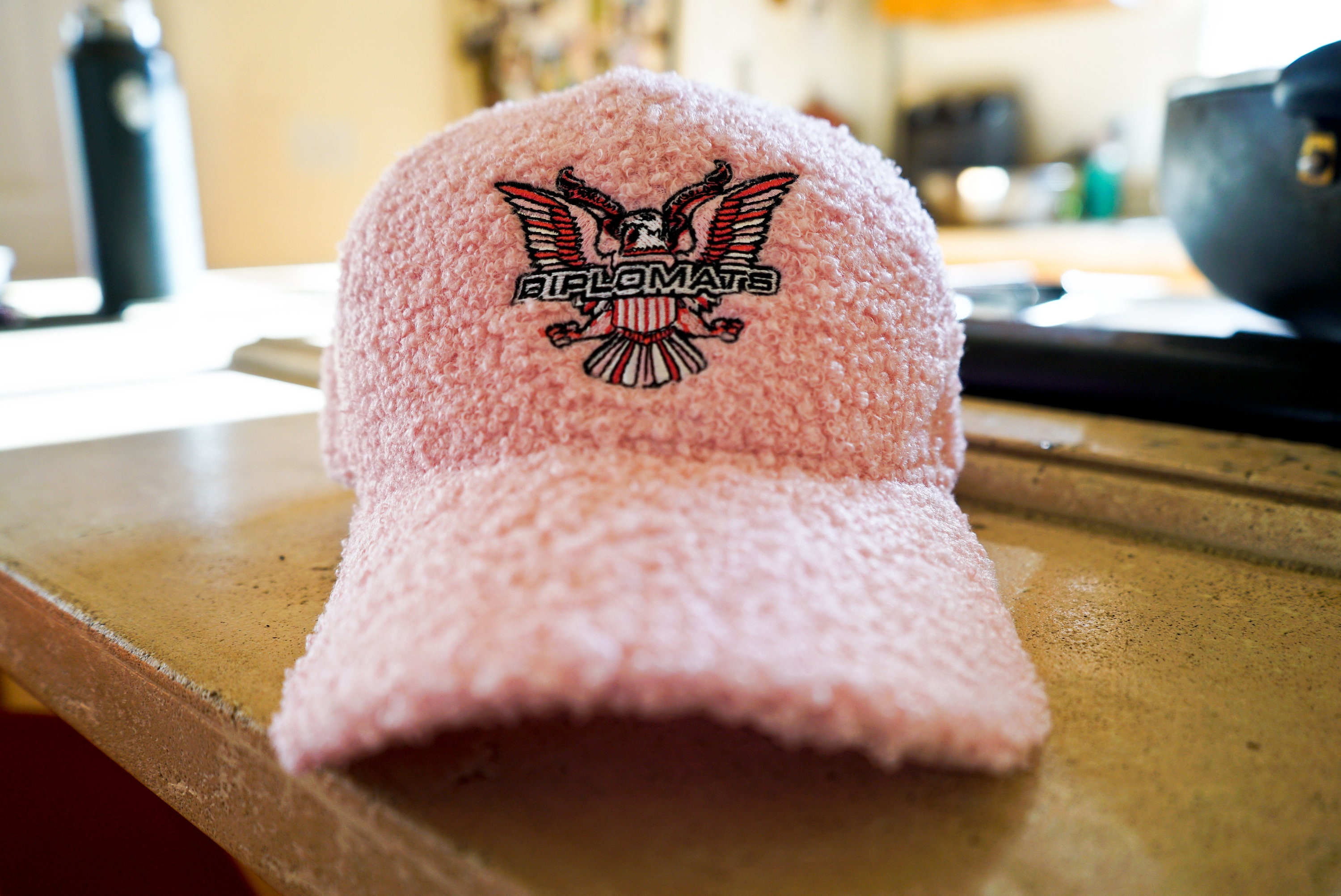 USED Diplomats Dipset NEW ERA CAP HAT SIZE 7 1/2 PURPLE
