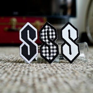 Super &quot;S&quot; Old School Drawing 80&#39;s-90&#39;s Patch