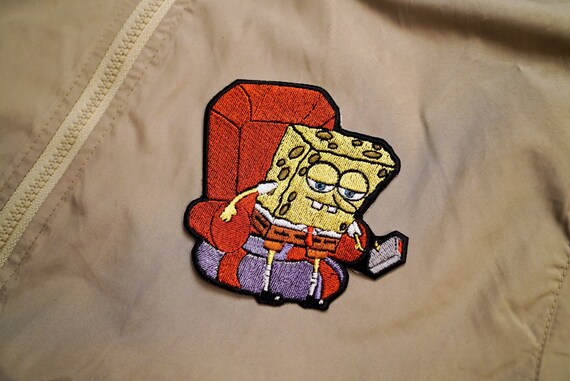 Spongebob Ight Imma Head Out Meme Embroidered Patch Etsy