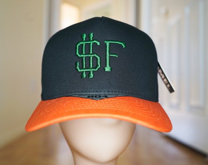 SF Dollar Sign, San Francisco Baseball Bay Area California Embroidered Hat