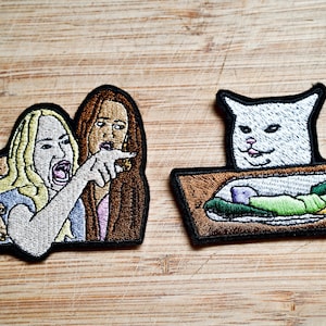 Lady Yelling at Cat Meme, Taylor Armstrong and Kyle Richards, Couples Valentines Day Gift Patch