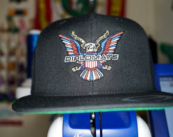 Diplomats Logo Embroidered Snapback Hat, Camron, Jim Jones