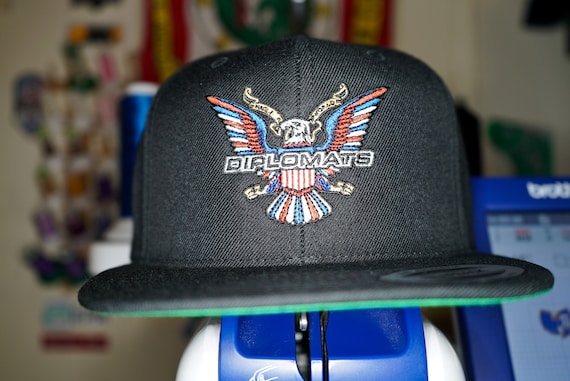 Diplomats Logo Embroidered Snapback Hat, Camron, Jim Jones, Juelz