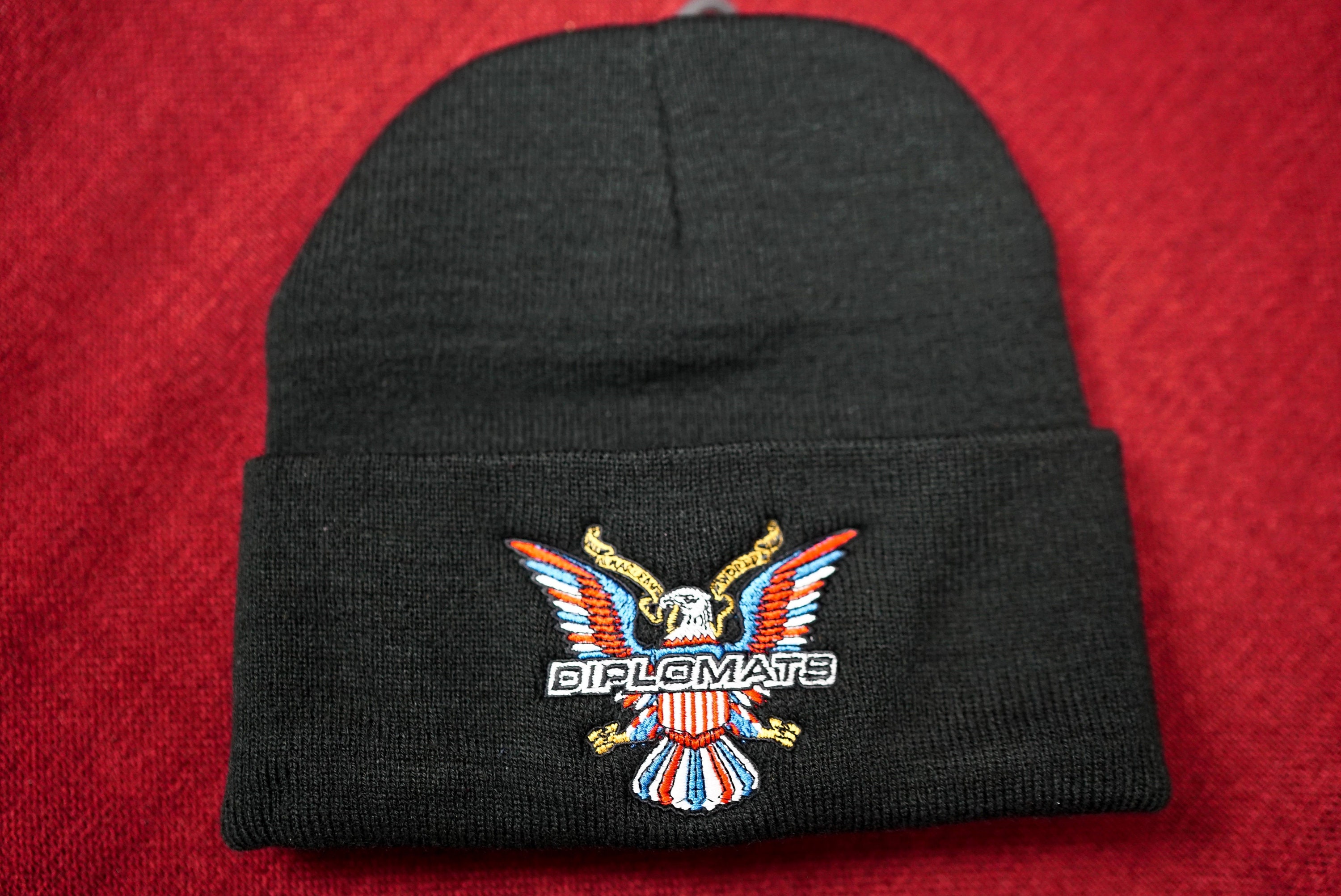 Diplomats Logo Embroidered Beanie Hat, Camron, Jim Jones
