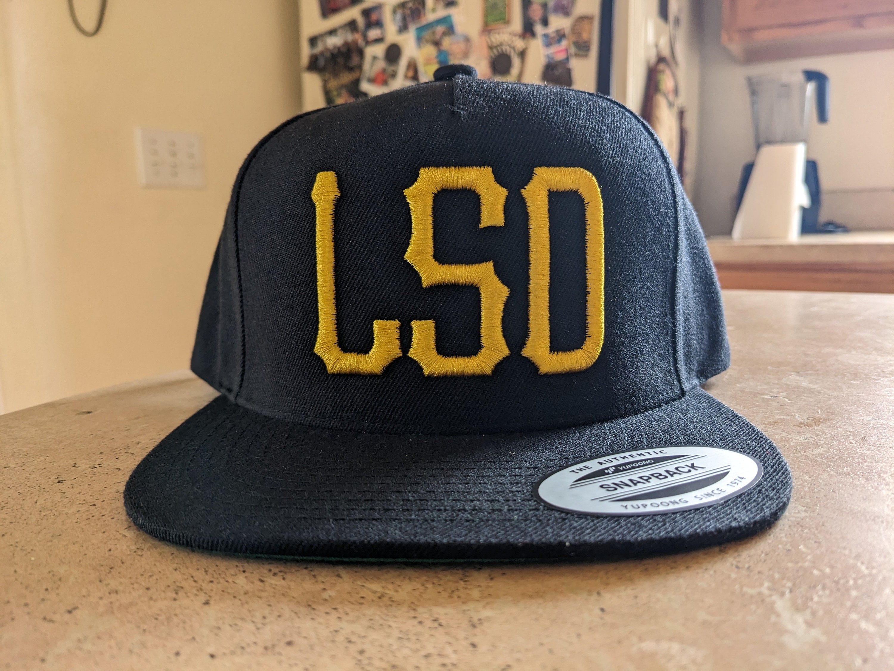 LSD Acid Dock Ellis Pittsburgh Psychedelic Hippie Tripping Embroidered Snapback Hat