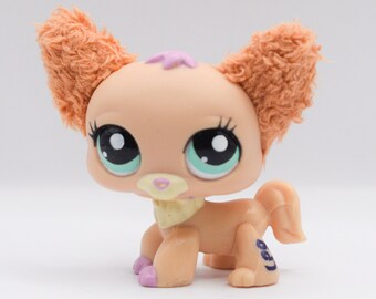 Authentic Littlest Pet Shop 1060 Dog Brown Creme Chihuahua With Blue Eyes Original Hasbro LPS Etsy Singapore